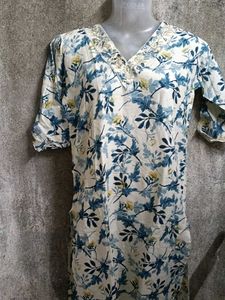 Elegant Floral Print Kurta  of 3 pice set, nea