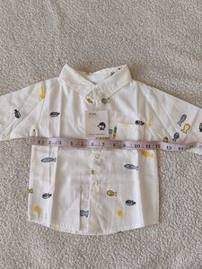 Cute Fish Print Long Sleeve Shirt for Kids