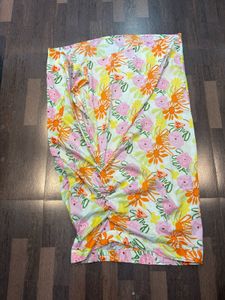 Floral Print Mini Skirt beach dress