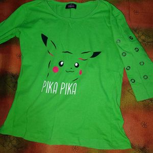 Green Pikachu tshirt