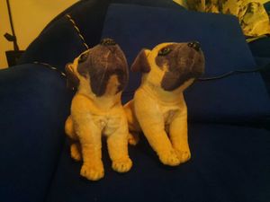 2pcs Cute Plush Pug Dog Set