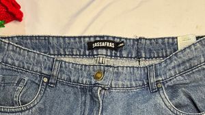 Wide Leg Denim Jeans