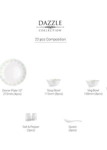 22pc New packed cello dinner set