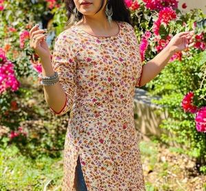 Floral Print Kurta
