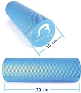 Blue textured foam roller