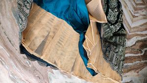 Elegant Teal Lehenga Choli ( with margin)