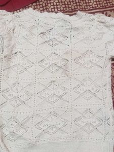 Crochet Knit Top - Mango