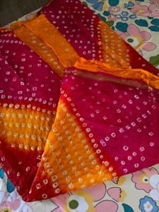 Vibrant Bandhani Saree