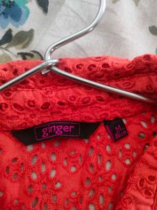 Chic Sleeveless Cutwork Top