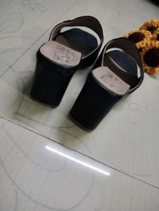 Stylish Black Slip-On Sandals
