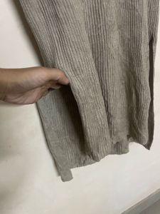 Sleeveless V-Neck Ribbed Maxi Dress
