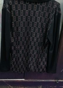 Chic Black Sweater with Embellishments
