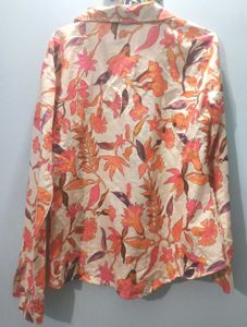 Floral Print Button-Up Shirt