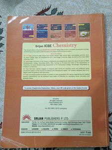 Srijan ICSE Chemistry Class 10 Book