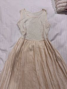 white maxi frock dress