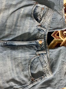 Light Wide Leg Denim Jeans