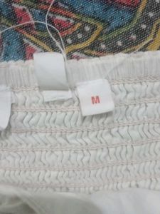 White Puff Sleeve Peasant Top