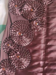 Elegant Brown Embellished Top