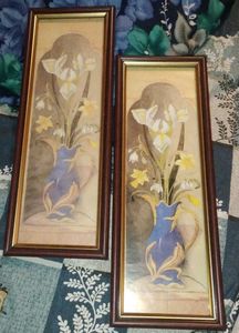 Set of 2 Framed Floral Paintings