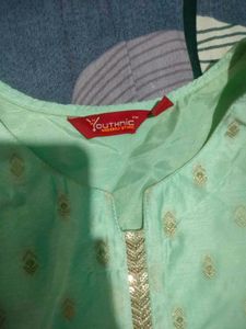 Elegant Mint Green Kurta Set with Dupatta