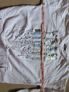 Sparkling Sequin White Top