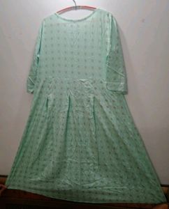 Beautiful Cotton Light Sea Green Kurti