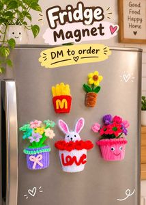 Handmade fridge Magnets 🌺💐