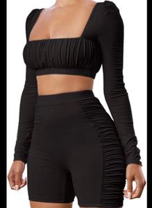 Full Sleeve Crop Top  /Active Wear