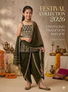Elegant Olive Green Embroidered Kurta Set