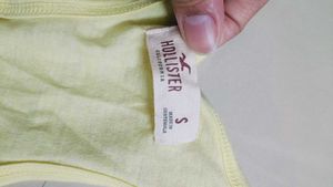 Yellow Graphic Tie-Front Tank Top