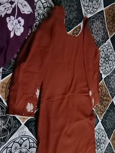 Stylish short top with semi patiala suit