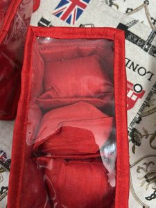 Red Accessory Organizer