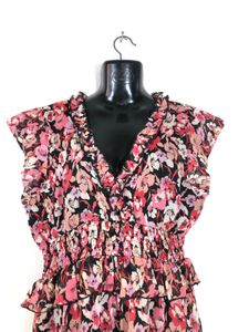 Black Floral Printed Dress(Women’s)