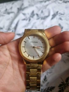 Gold Titan Watch (Negotiable)