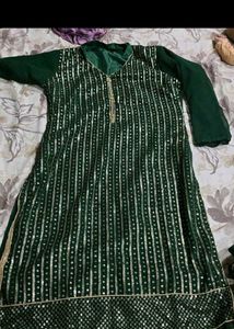 Elegant Sequin Kurta set & dubatta