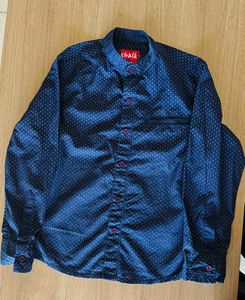 Chalk Blue Patterned Shirt