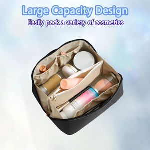 Imported Leather Ladies Makeup Bag