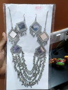 New Oxidised Silver Jwellery Set