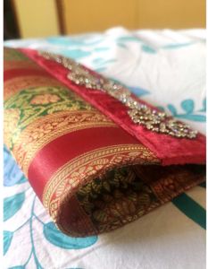 Elegant Brocade Clutch