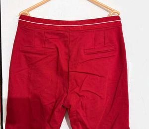 Red Casual Pants