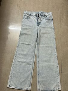 H&amp;M Light Wash Wide Leg Jeans