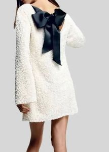 Sparkling Sequin dress with Black Ribbon Detail