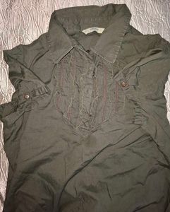 top with ruffle.