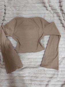 Long Sleeve Bell  Crop T