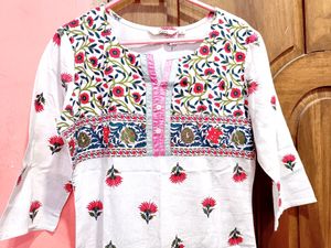'Be Indi' Brand Pure Cotton Kurti. Will Fit Bust 32, 34