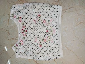 white Georgette lahenga choli with shrug 🤍