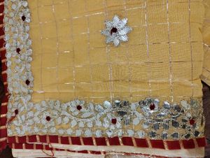 Haldi Special Saree With Gotta Patti Work