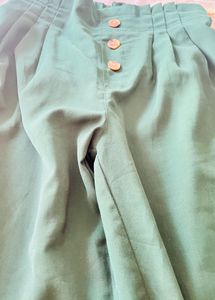Green Plazzo Pant