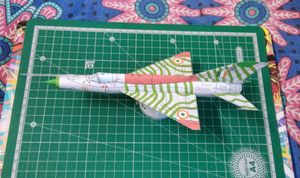 Indian AirForce MIG 21 Paper Airplane Model
