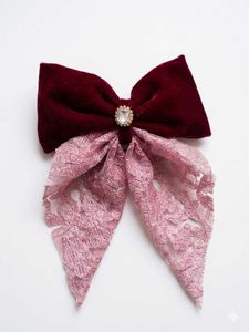 Chic Velvet Bow Hair Clips - Set of 3